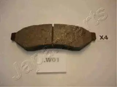Колодки тормозные дисковые JAPANPARTS PP-W01AF