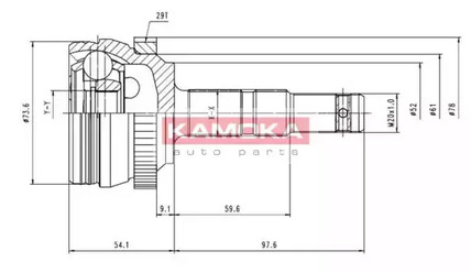 Шрус KAMOKA 6036