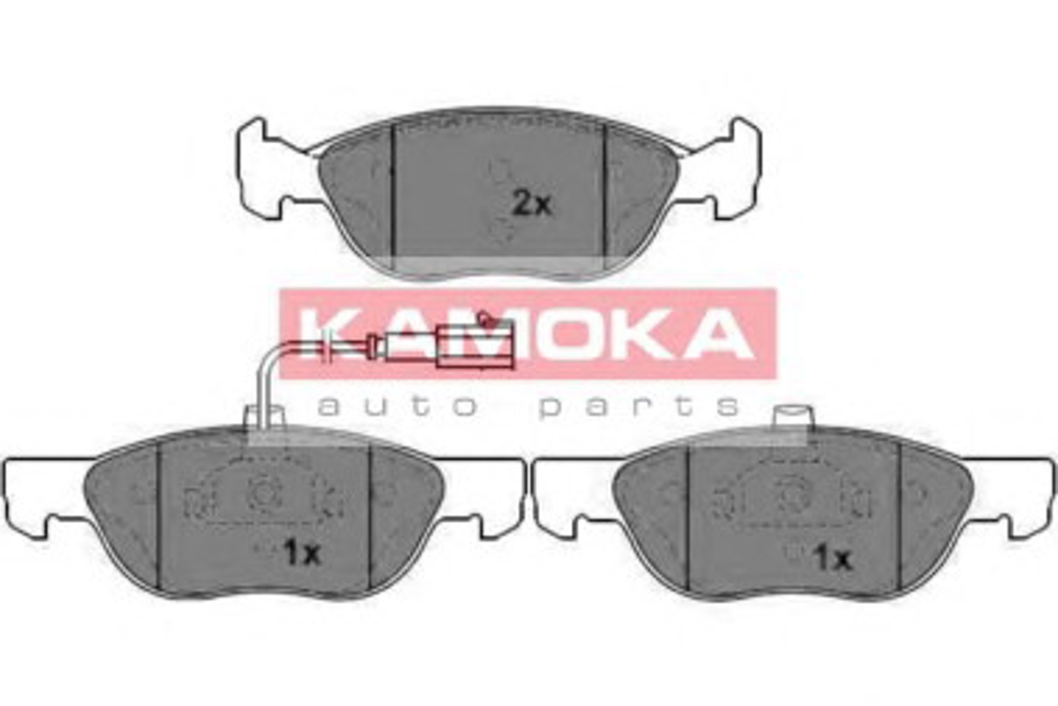 Колодки тормозные дисковые KAMOKA JQ1012112