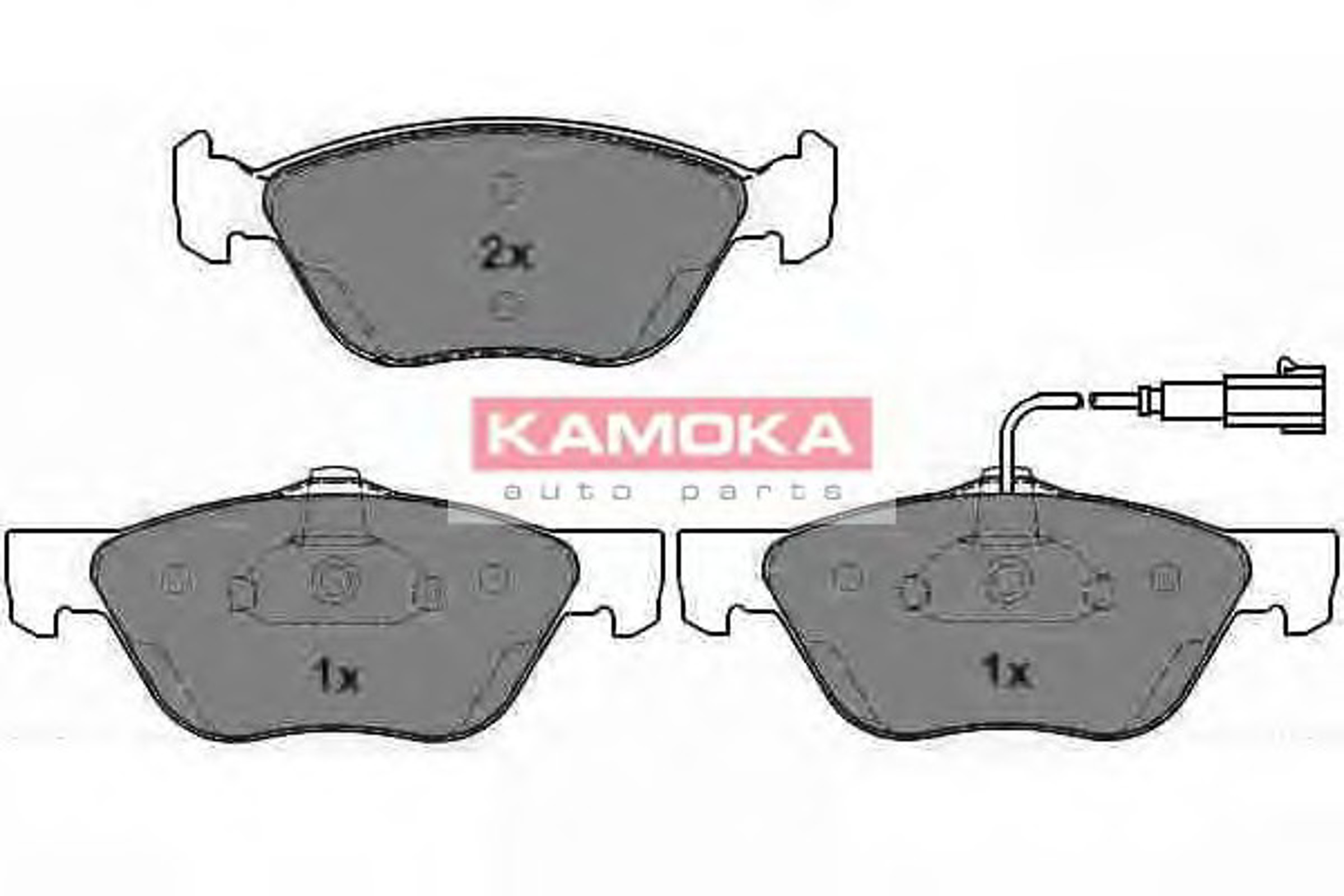 Комплект тормозных колодок дисковый тормоз KAMOKA JQ1012598