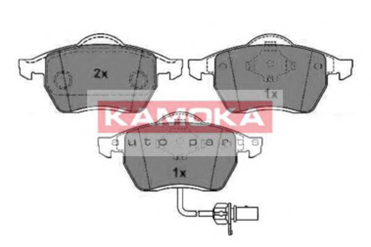 Колодки тормозные дисковые KAMOKA JQ1012992