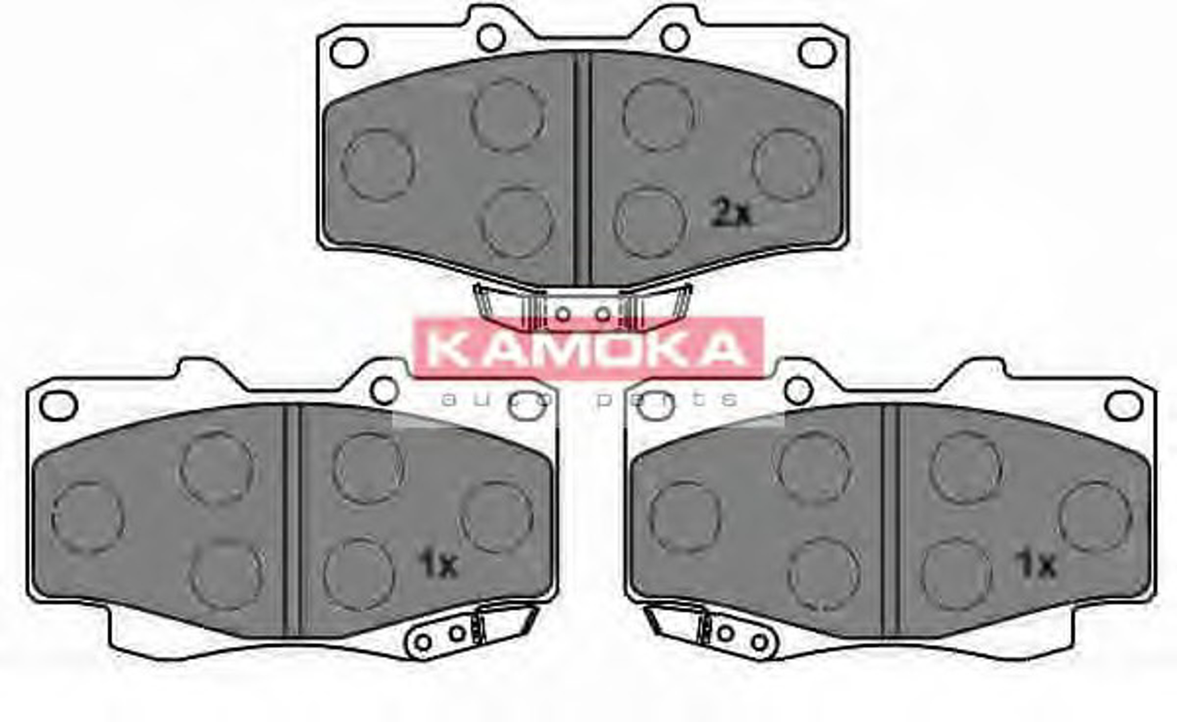Колодки тормозные дисковые комплект KAMOKA JQ1013704