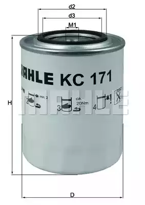Топливный фильтр MAHLE/KNECHT KC171
