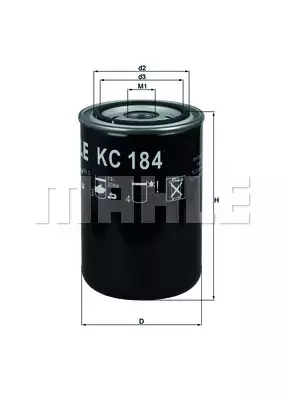 Фильтр топливный MAHLE/KNECHT KC184