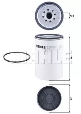 Фильтр топливный MAHLE/KNECHT KC374D