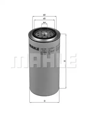 Топливный фильтр MAHLE/KNECHT KC75