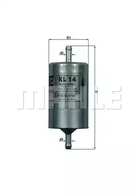 Топливный фильтр MAHLE/KNECHT KL14