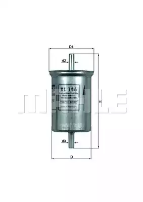 Топливный фильтр MAHLE/KNECHT KL146