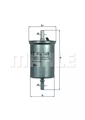 Топливный фильтр MAHLE/KNECHT KL165