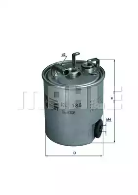 Топливный фильтр MAHLE/KNECHT KL188