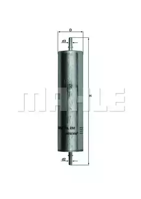 Топливный фильтр MAHLE/KNECHT KL232