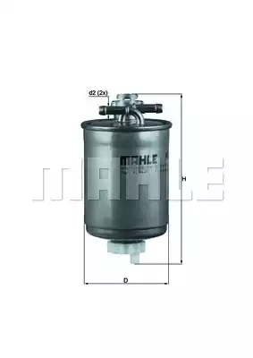 Топливный фильтр MAHLE/KNECHT KL410D