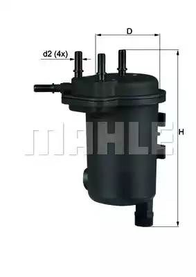 Топливный фильтр MAHLE/KNECHT KL600D