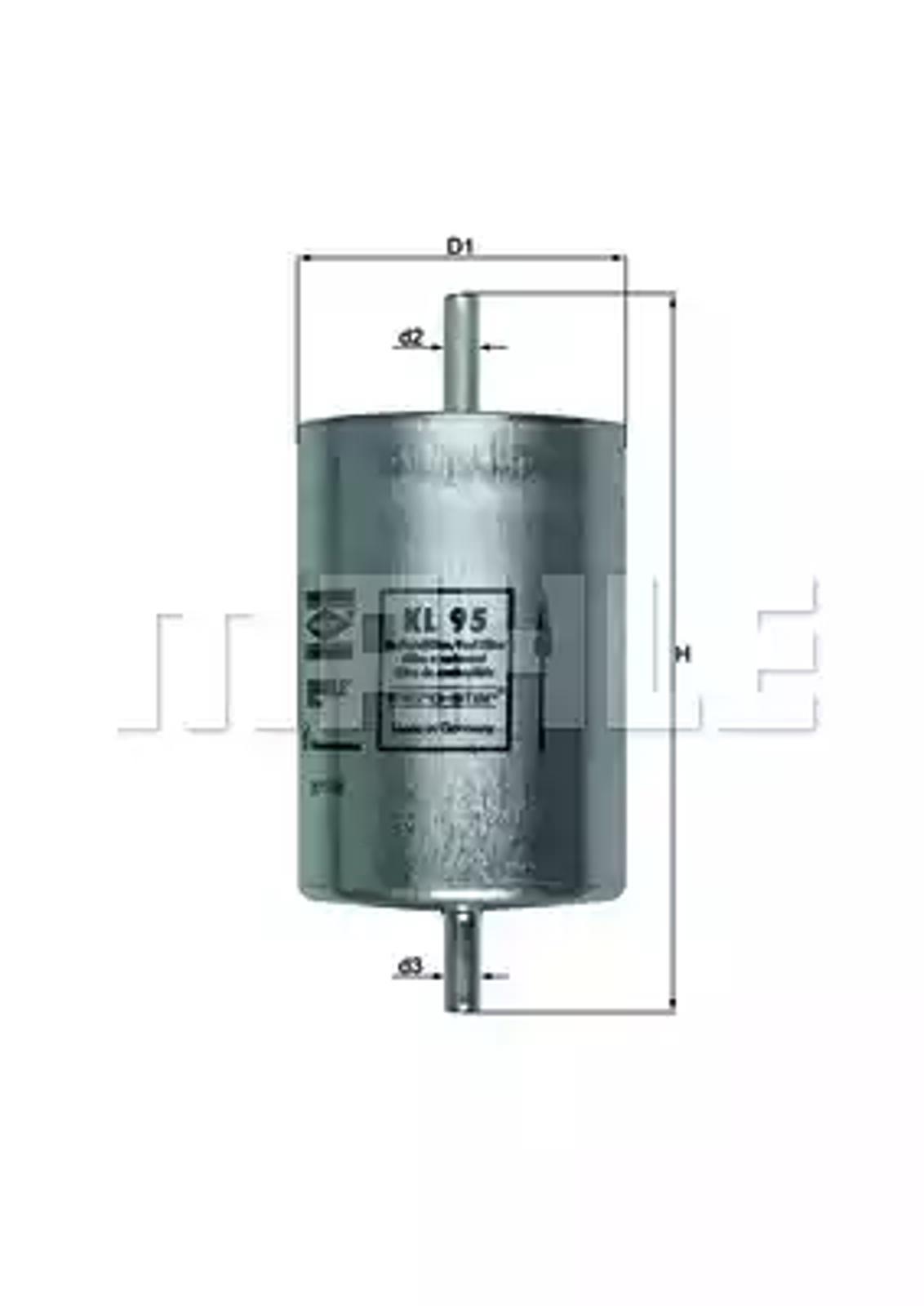 Фильтр топливный MAHLE/KNECHT KL95