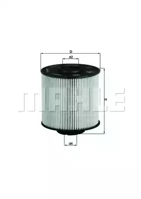Топливный фильтр MAHLE/KNECHT KX67/2D