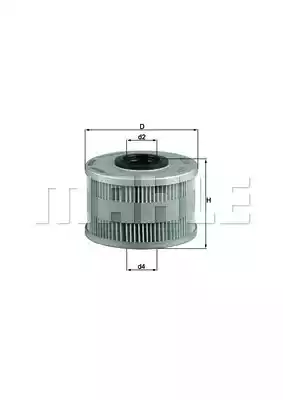 Топливный фильтр MAHLE/KNECHT KX79D