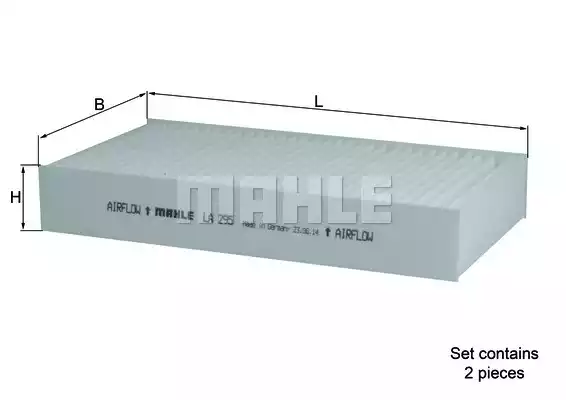 Салонный фильтр MAHLE/KNECHT LA295/S