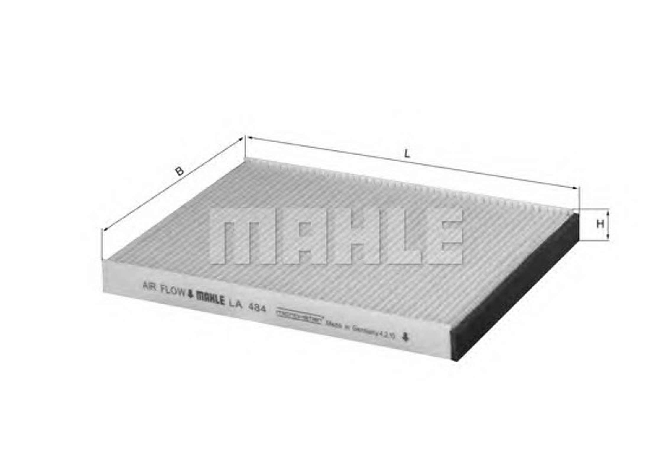 Фильтр салона MAHLE/KNECHT LA484