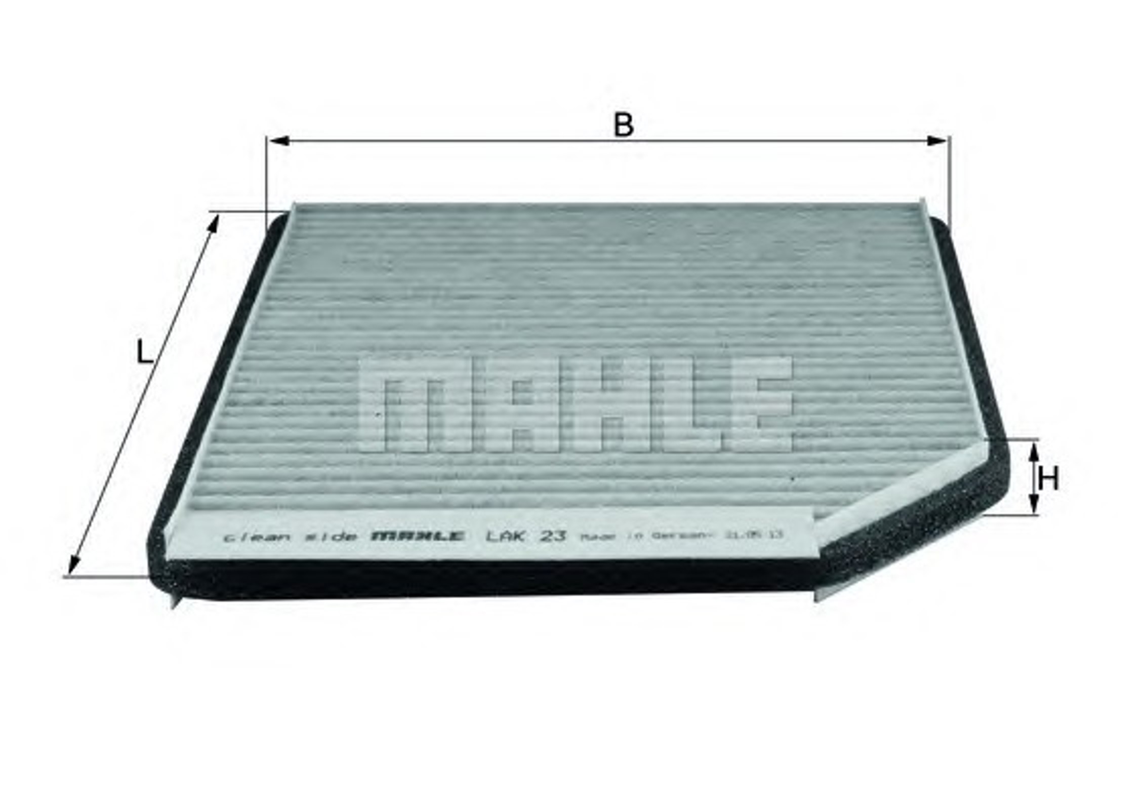 Фильтр салона MAHLE/KNECHT LAK23