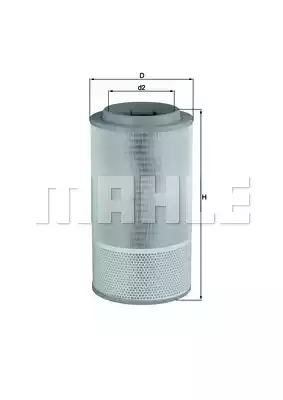 Воздушный фильтр MAHLE/KNECHT LX1024