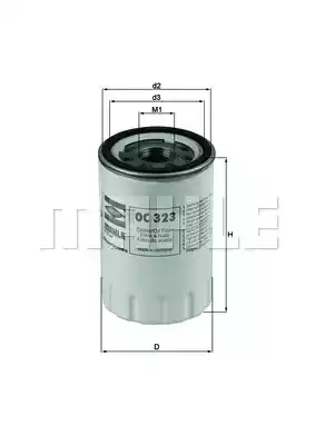 Масляный фильтр MAHLE/KNECHT OC323