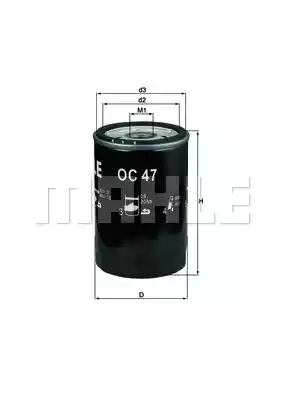Масляный фильтр MAHLE/KNECHT OC47OF