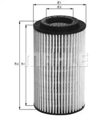 Масляный фильтр MAHLE/KNECHT OX153D1