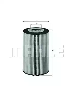Масляный фильтр MAHLE/KNECHT OX161D
