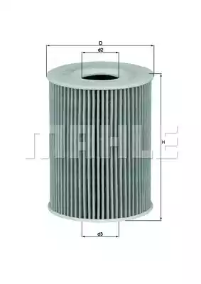 Масляный фильтр MAHLE/KNECHT OX254D2