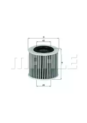 Масляный фильтр MAHLE/KNECHT OX416D1