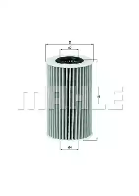 Масляный фильтр MAHLE/KNECHT OX554D1