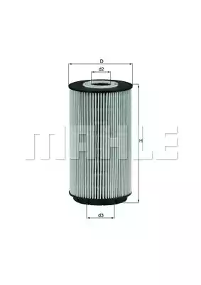 Масляный фильтр MAHLE/KNECHT OX557D