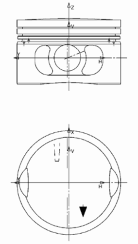 Поршень KOLBENSCHMIDT 99 942 600