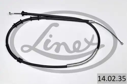 140235 трос стояночного тормоза лев fiat grande punto 1.2 05- LINEX 140235