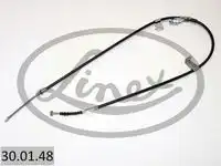 Трос стояночного тормоза лев nissan primera p11 6/96-99 1620/1343 мм LINEX 30.01.48