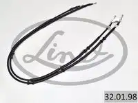 Трос стояночного тормоза opel astra h all exc sw 04- 1647/1462+1665/1478мм LINEX 32.01.98