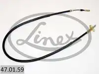 Трос стояночного тормоза vw lt 1997- 1513/1325мм LINEX 47.01.59