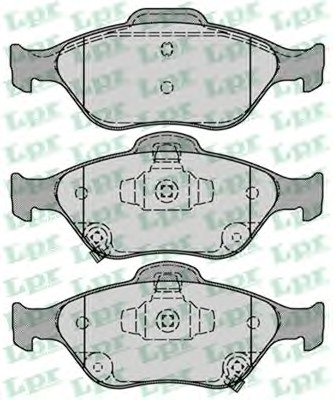 Тормозные колодки LPR 05P1283