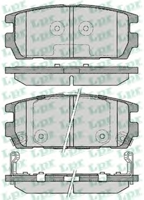 Тормозные колодки LPR 05P1290