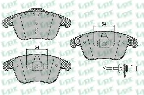 Тормозные колодки LPR 05P1391