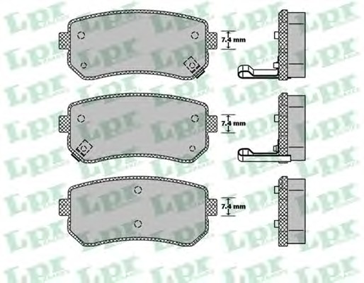 Тормозные колодки LPR 05P1411