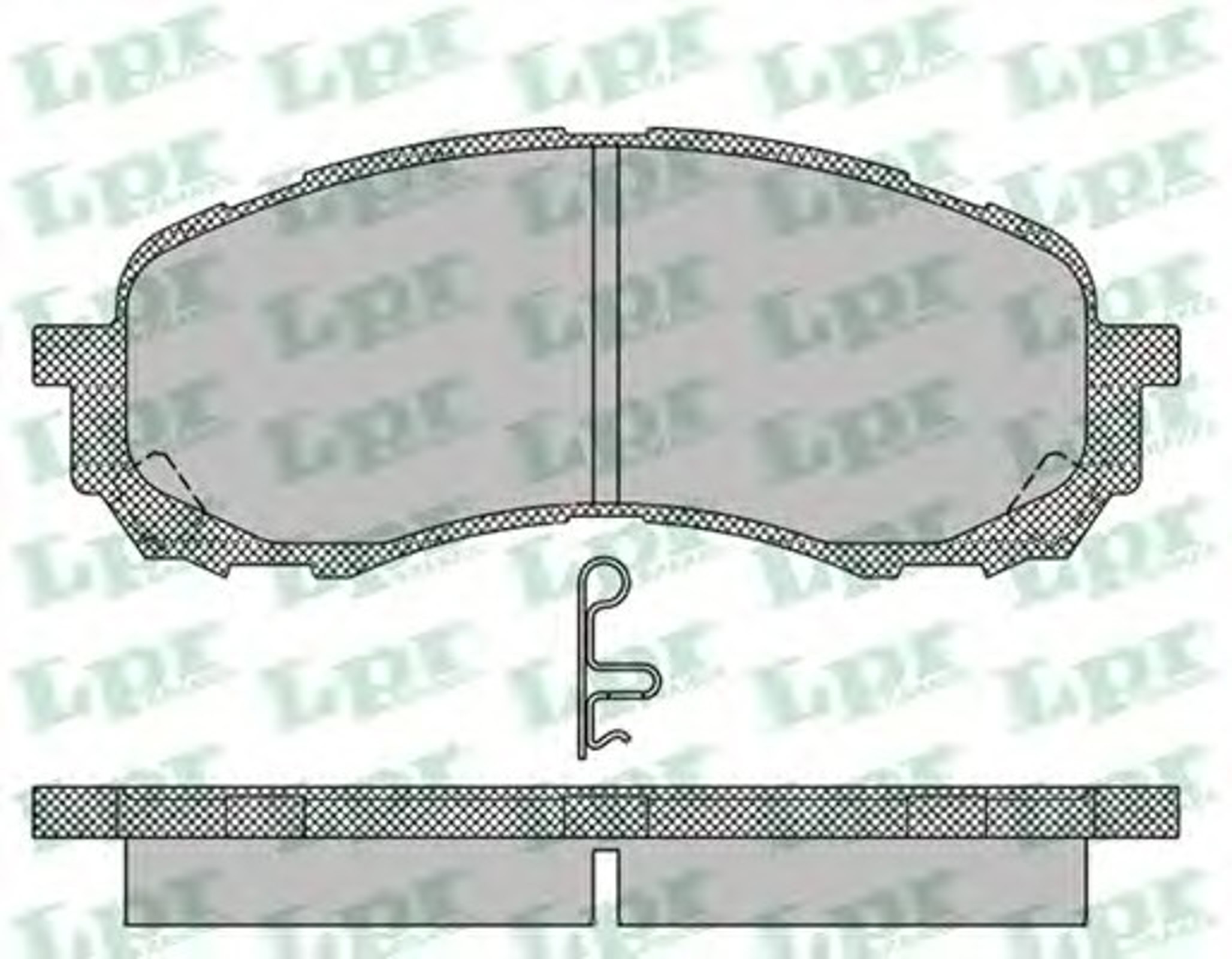 Колодки тормозные дисковые LPR 05P1454