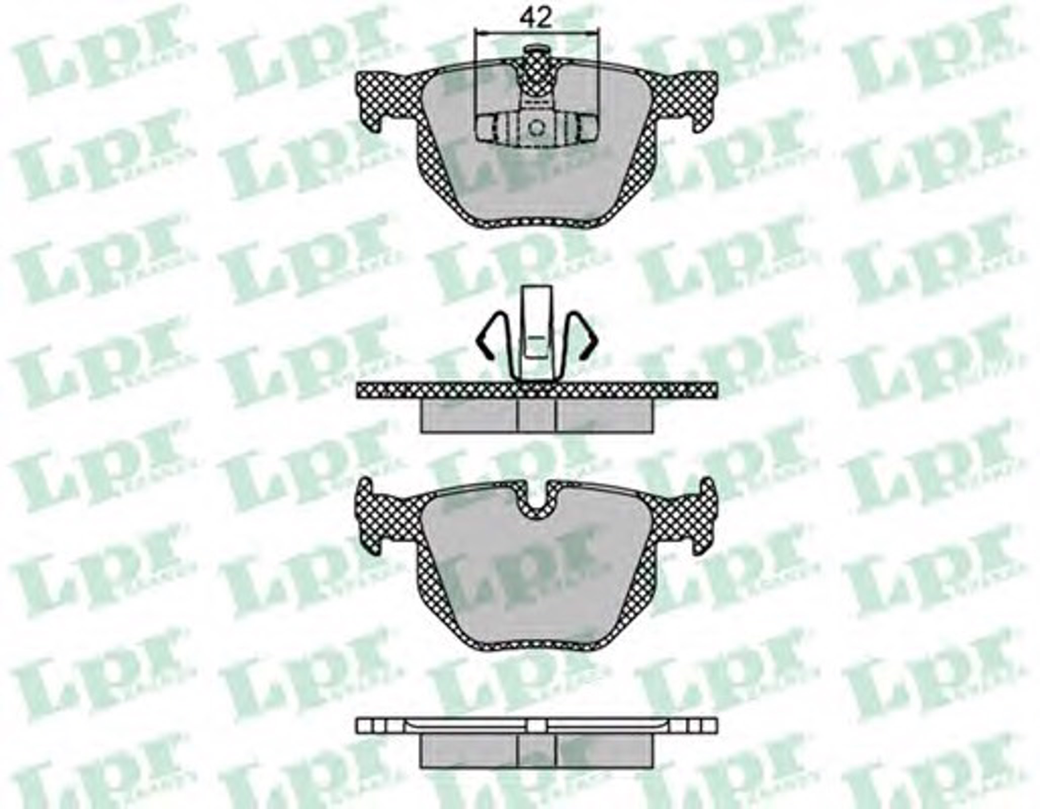 Тормозные колодки LPR 05P1476