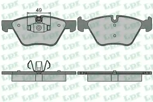 Тормозные колодки LPR 05P1511