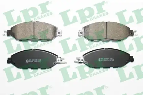 Колодки тормозные дисковые lpr LPR 05P2185