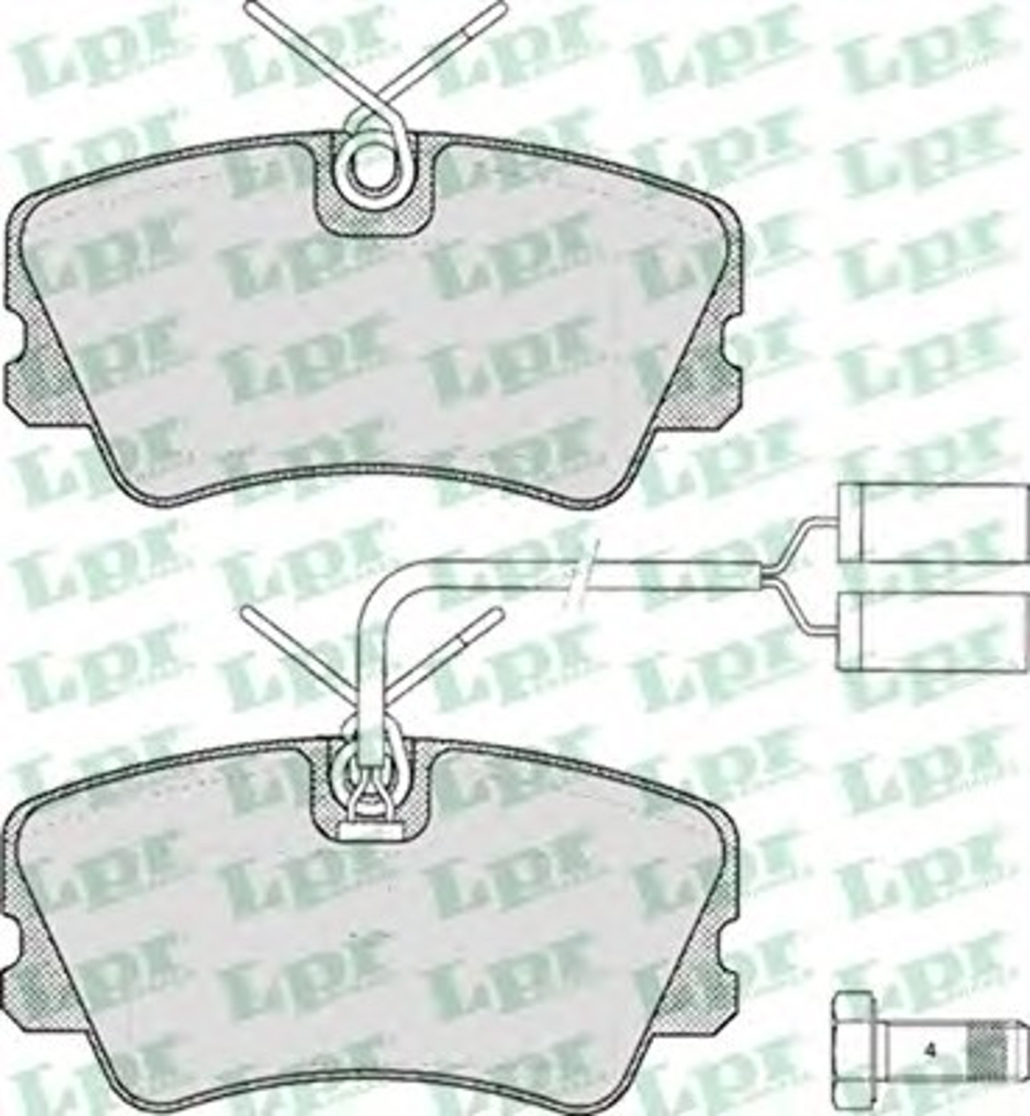 Колодки тормозные дисковые LPR 05P301