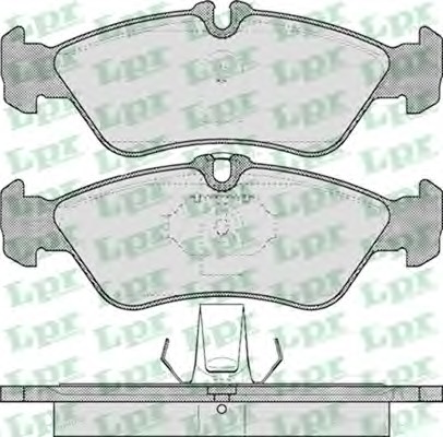 Колодки тормозные дисковые LPR 05P610