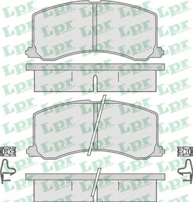 Тормозные колодки дисковые LPR 05P665