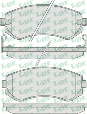 Тормозные колодки LPR 05P856