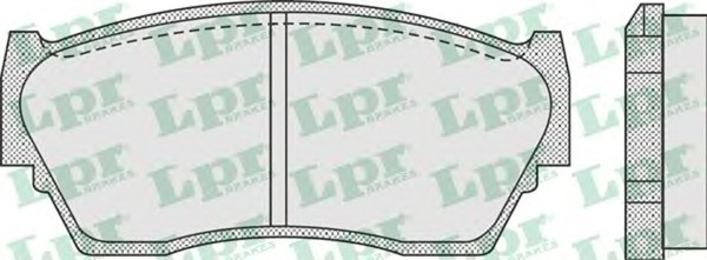 Колодки тормозные дисковые LPR 05P934